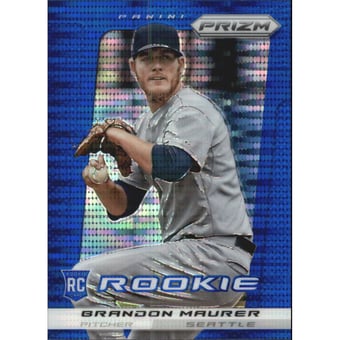 2013 Panini Prizm Prizms Blue Pulsar #207 Brandon Maurer