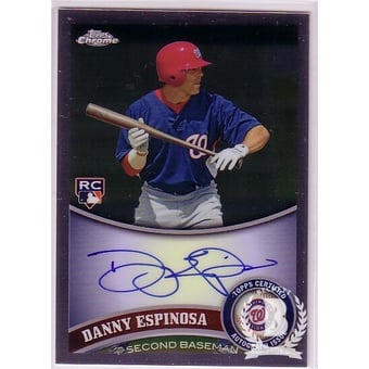 2011 Topps Chrome Rookie Autographs #33 Danny Espinosa