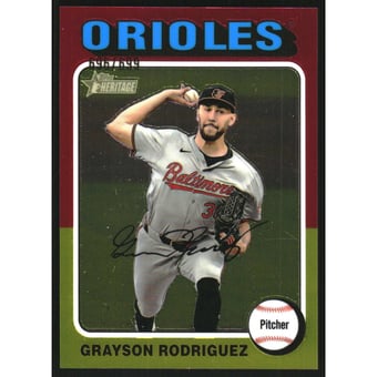 2024 Topps Heritage Chrome #558 Grayson Rodriguez HN/699