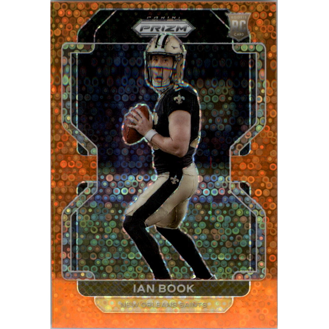 2021 Panini Prizm Prizms Orange Disco #357 Ian Book