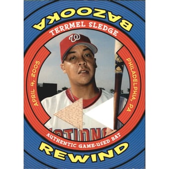 2006 Bazooka Rewind Relics #TS Terrmel Sledge Bat D