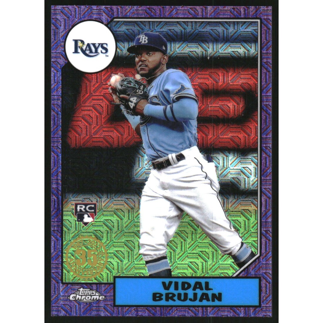 2022 Topps '87 Topps Silver Pack Chrome Purple Refractors #T87C17 Vidal Brujan