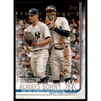 2019 Topps Factory Set 582 Montgomery #263 Always Sonny/Sonny Gray/Didi Gregorius