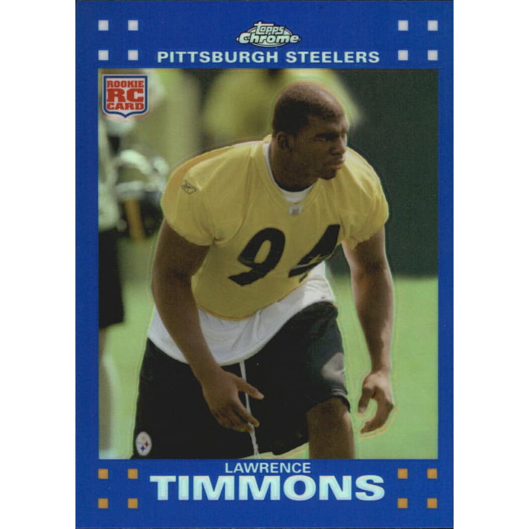 2007 Topps Chrome Blue Refractors #TC243 Lawrence Timmons. rookie card picture
