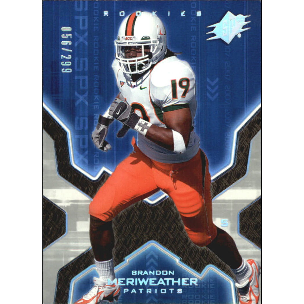 2007 SPx Silver Holofoil Rookies #116 Brandon Meriweather