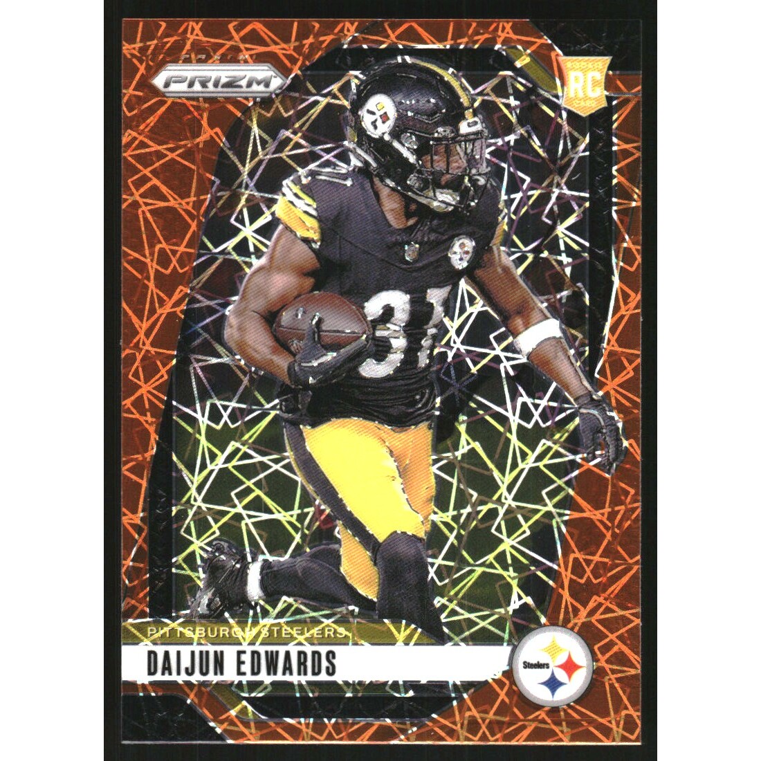 2024 Panini Prizm Prizms Lazer #323 Daijun Edwards
