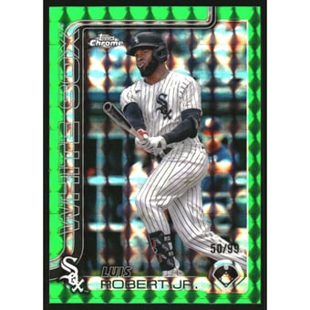 2025 Topps Chrome Green Geometric Refractors #177 Luis Robert Jr.