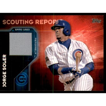 2016 Topps Scouting Report Relics #SRRJS Jorge Soler S2