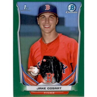 2014 Bowman Chrome Mini Factory Set Green Refractors #88 Jake Cosart