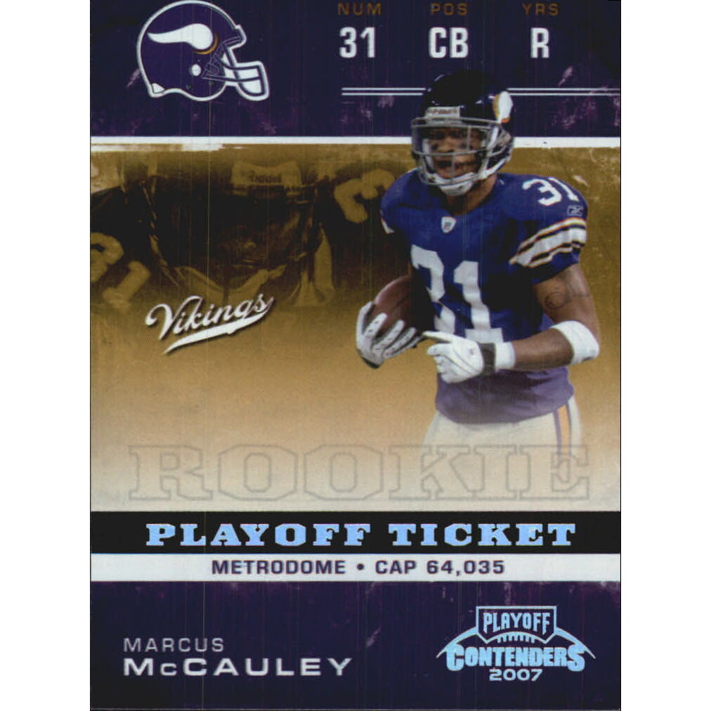2007 Playoff Contenders Playoff Ticket #192 Marcus McCauley