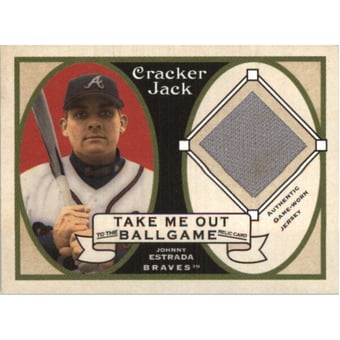 2005 Topps Cracker Jack Take Me Out to the Ballgame Mini Relics #JE Johnny Estrada Jsy