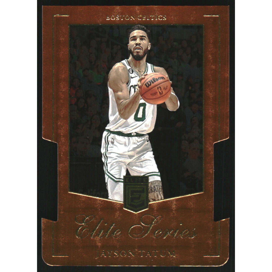 2023-24 Elite Elite Series Orange Die Cut #16 Jayson Tatum