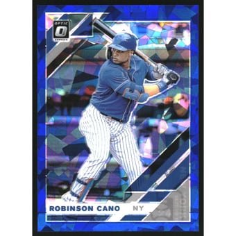 2019 Donruss Optic Blue Cracked Ice #122 Robinson Cano