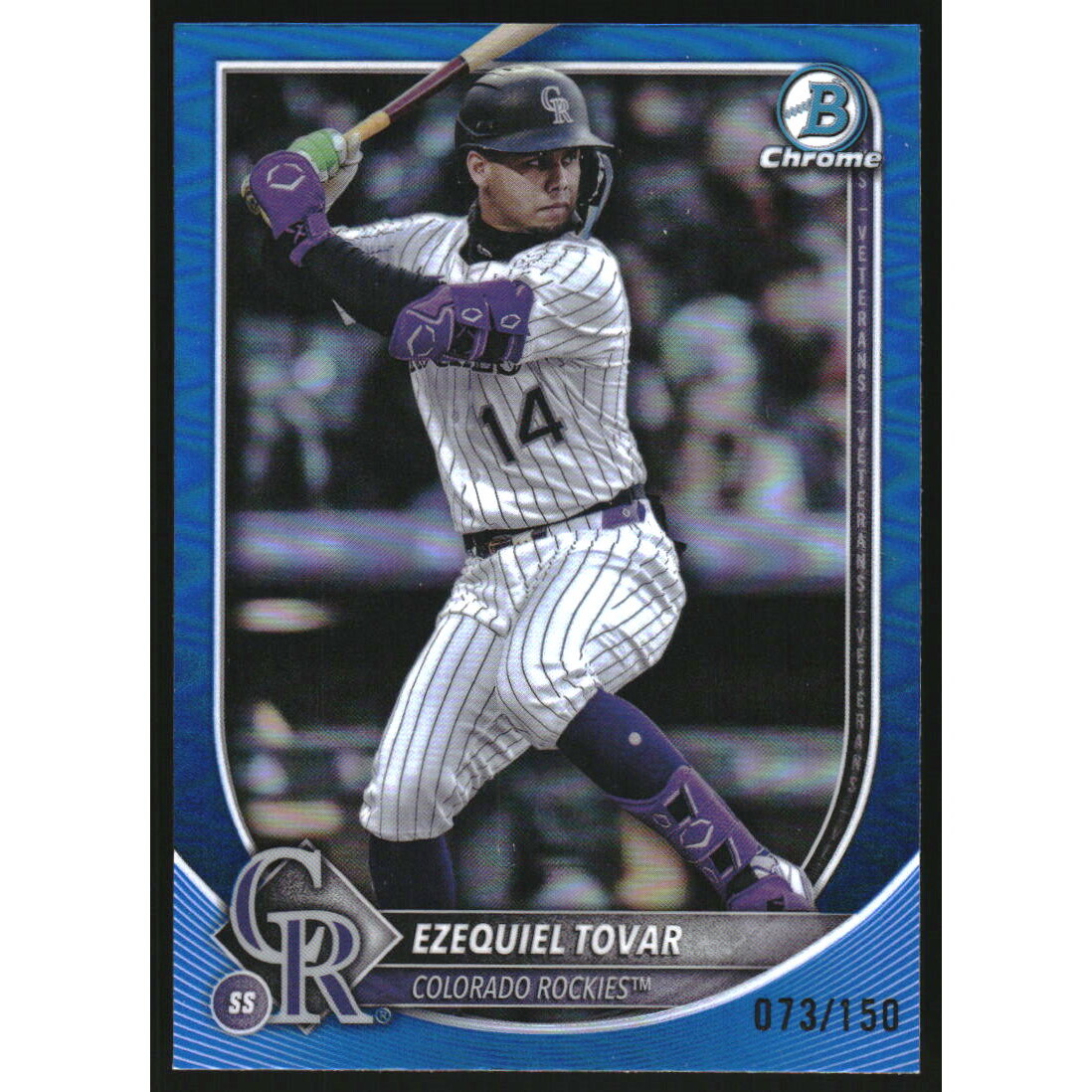 2025 Bowman Chrome Blue Refractors #87 Ezequiel Tovar