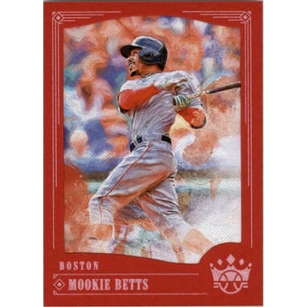 2018 Diamond Kings Red Frame #62 Mookie Betts
