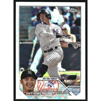 2023 Topps Chrome Logofractor #4 Anthony Volpe RC