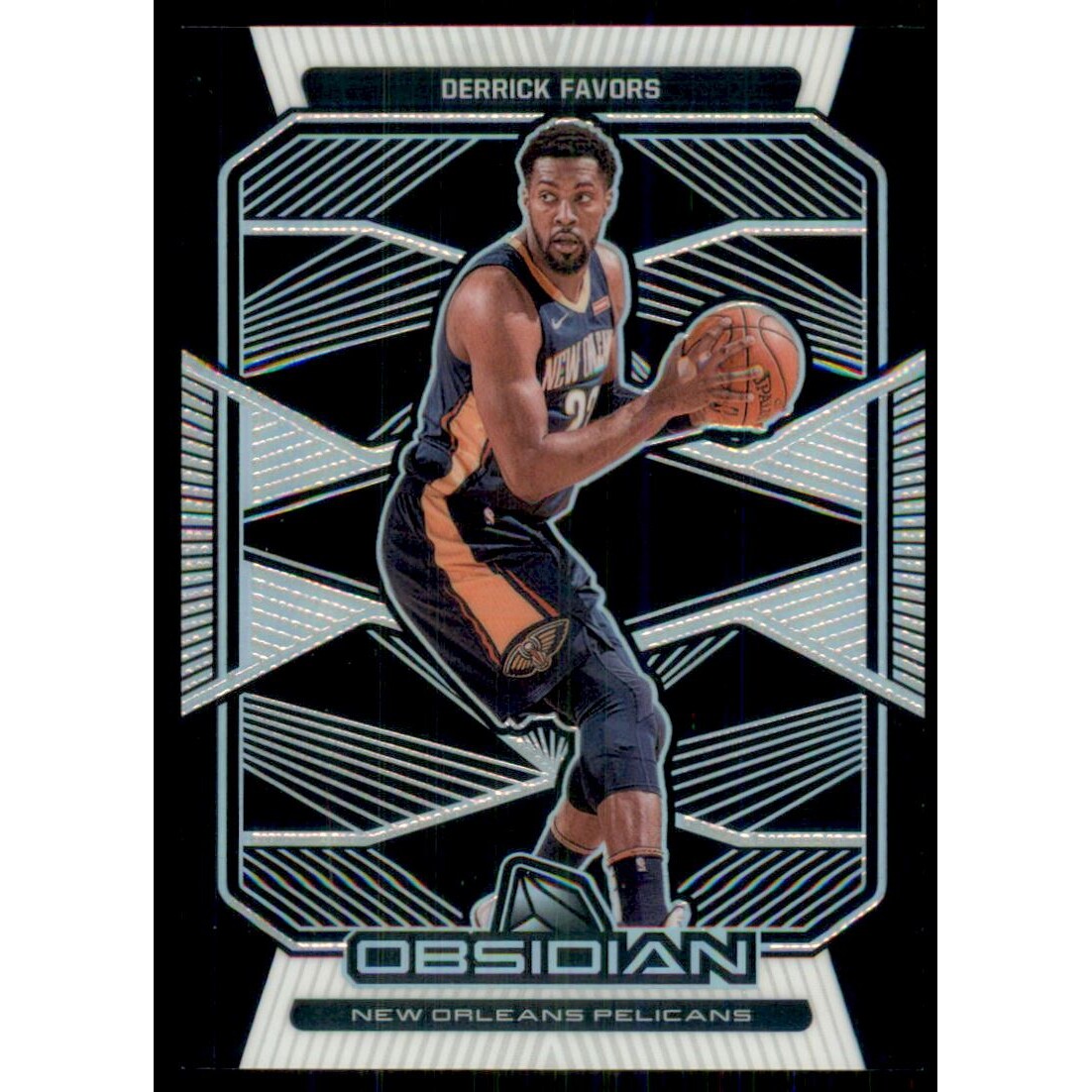 2019-20 Panini Obsidian #48 Derrick Favors