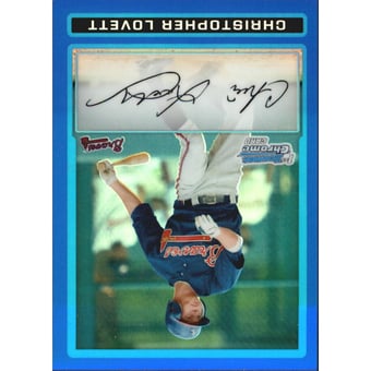 2009 Bowman Chrome Draft Prospects Blue Refractors #BDPP6 Christopher Lovett