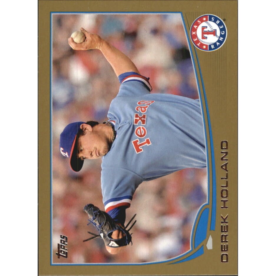 2013 Topps Mini Gold #591 Derek Holland. rookie card picture