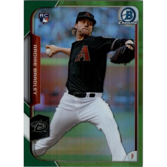 2015 Bowman Chrome Green Refractors #190 Archie Bradley