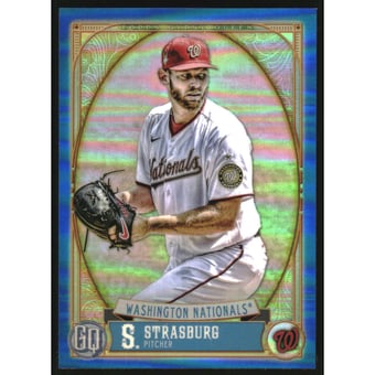 2021 Topps Gypsy Queen Chrome Box Toppers Blue Refractors #170 Stephen Strasburg