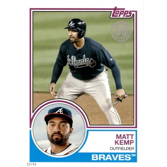 2018 Topps 5x7 '83 Topps #8338 Matt Kemp
