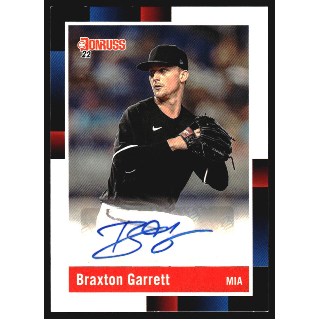 2022 Donruss Retro '88 Signatures #60 Braxton Garrett. rookie card picture