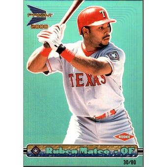 2000 Pacific Prism Holographic Blue #142 Ruben Mateo