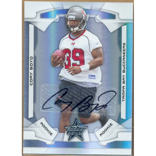2008 Leaf Rookies and Stars Rookie Autographs Holofoil #126 Cory Boyd/242