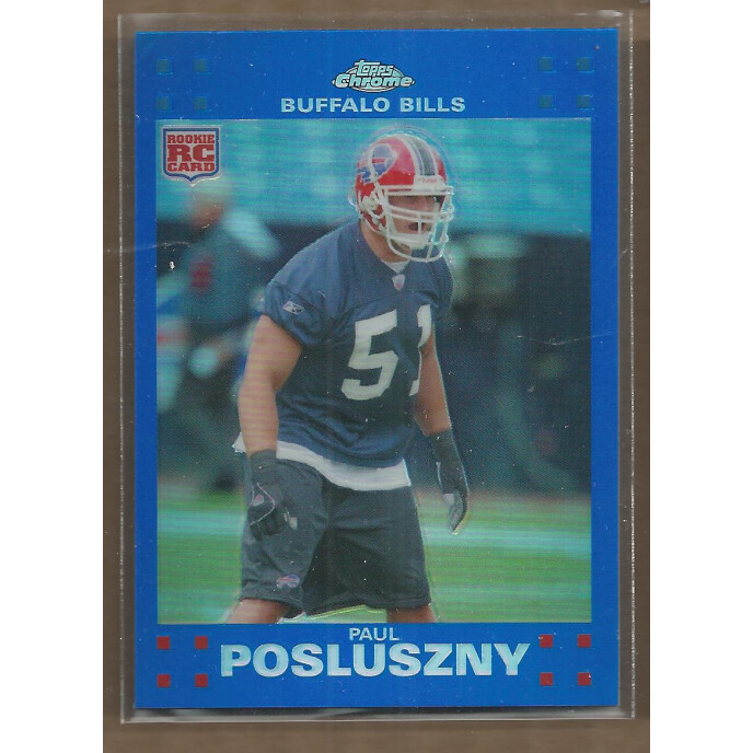 2007 Topps Chrome Blue Refractors #TC244 Paul Posluszny