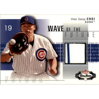2003 Fleer Box Score Wave of the Future Game Used #HC Hee Seop Choi Jsy
