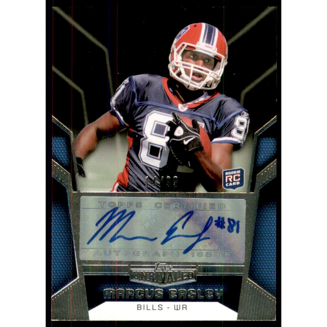 2010 Topps Unrivaled Rookie Autographs Black #147 Marcus Easley. rookie card picture