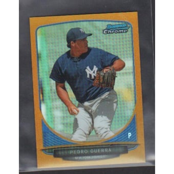 2013 Bowman Chrome Mini Gold Refractors #58 Pedro Guerra