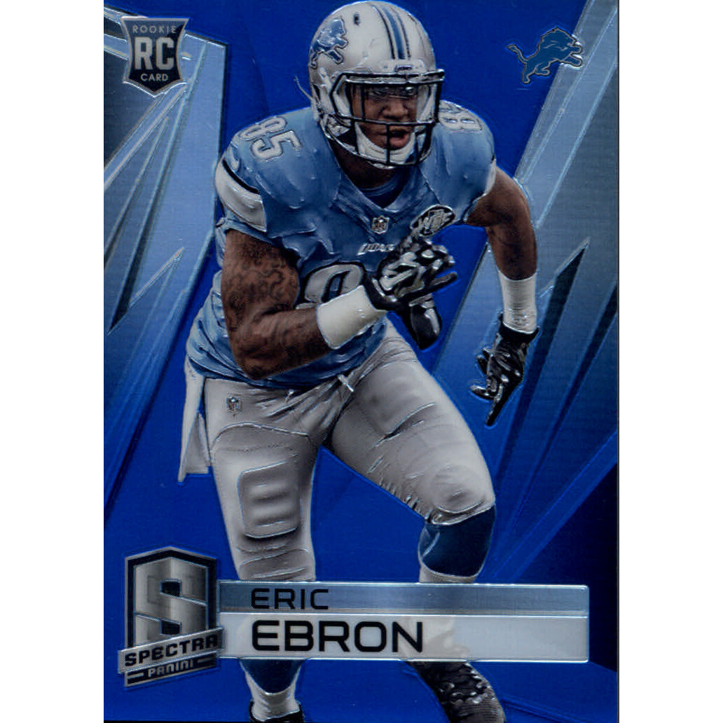 2014 Panini Spectra Prizms Blue #162 Eric Ebron. rookie card picture