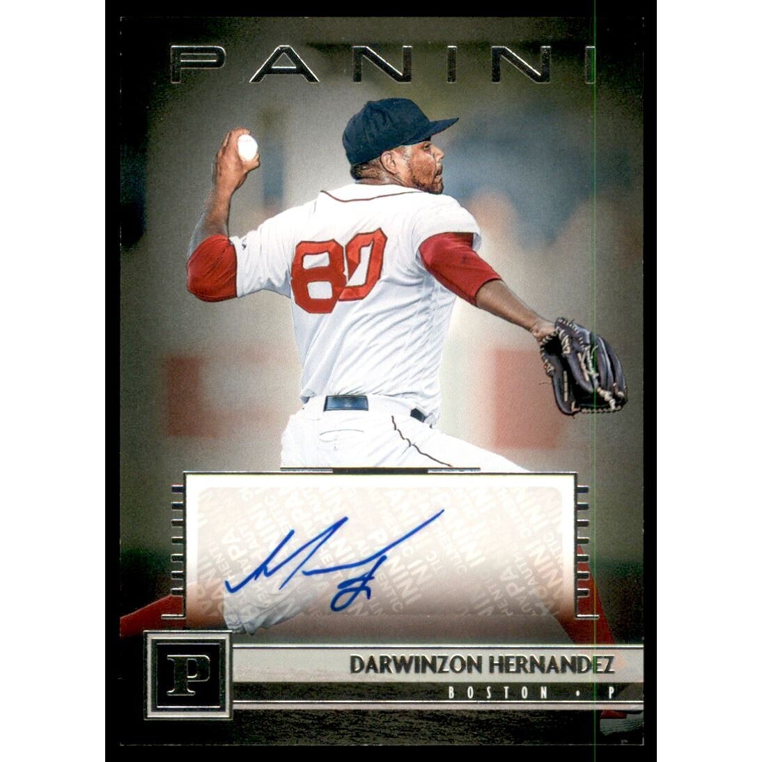 2019 Panini Signatures #2 Darwinzon Hernandez. rookie card picture