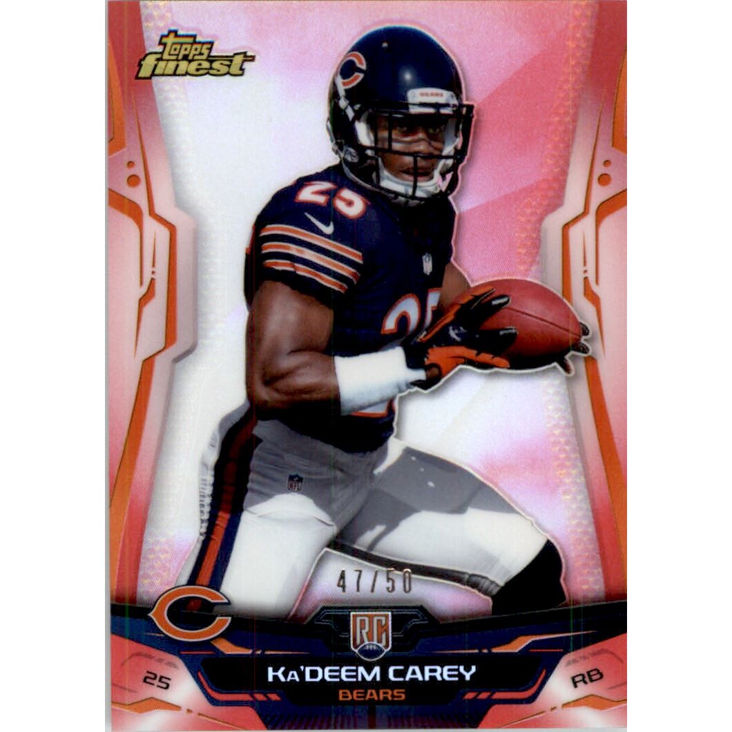 2014 Finest Red Refractors #129 Ka'Deem Carey