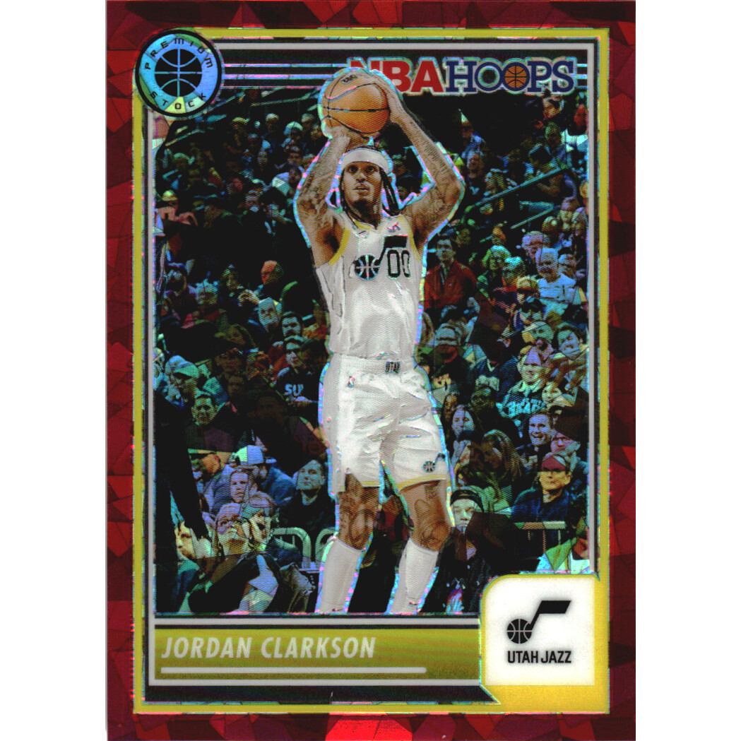 2023-24 Hoops Premium Stock Red Ice Prizm #186 Jordan Clarkson