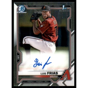 2021 Bowman Chrome Prospect Autographs #CPALF Luis Frias