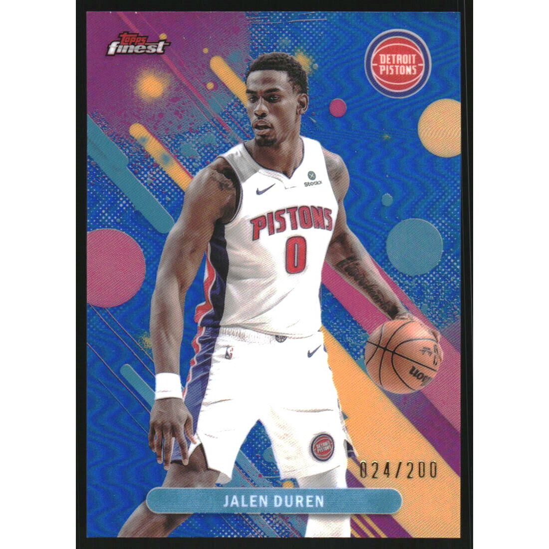 2025-26 Finest Blue Refractors #38 Jalen Duren C