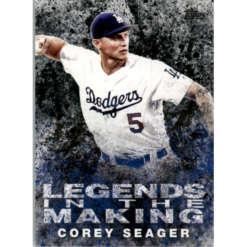 2018 Topps Legends in the Making Black #LTMCE Corey Seager 2018 Topps Legends in the Making Black #LTMCE Corey Seager
