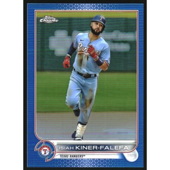 2022 Topps Chrome Blue Refractors #192 Isiah Kiner-Falefa
