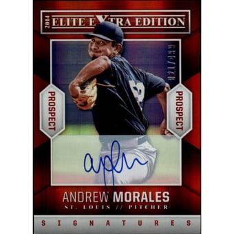 2014 Elite Extra Edition Prospects Signatures #95 Andrew Morales/499