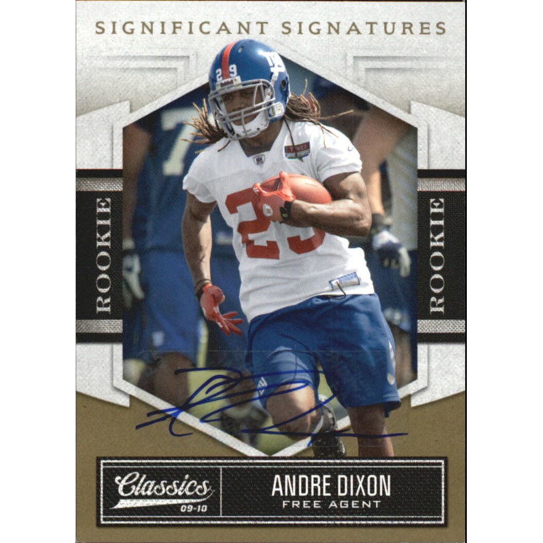 2010 Classics Significant Signatures Gold #103 Andre Dixon/499