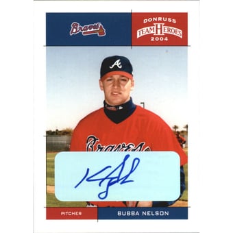 2004 Donruss Team Heroes Autographs #35 Bubba Nelson