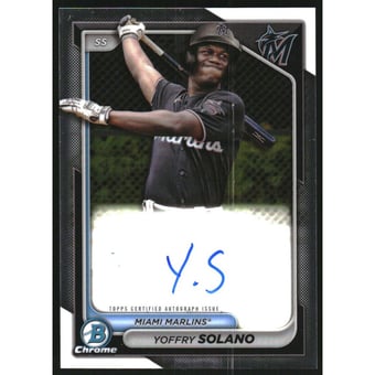 2024 Bowman Chrome Prospect Autographs #CPAYS Yoffry Solano