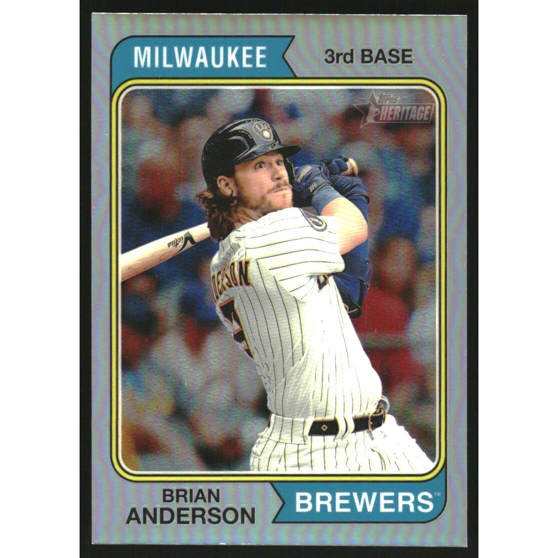 2023 Topps Heritage Chrome Refractors #692 Brian Anderson. rookie card picture