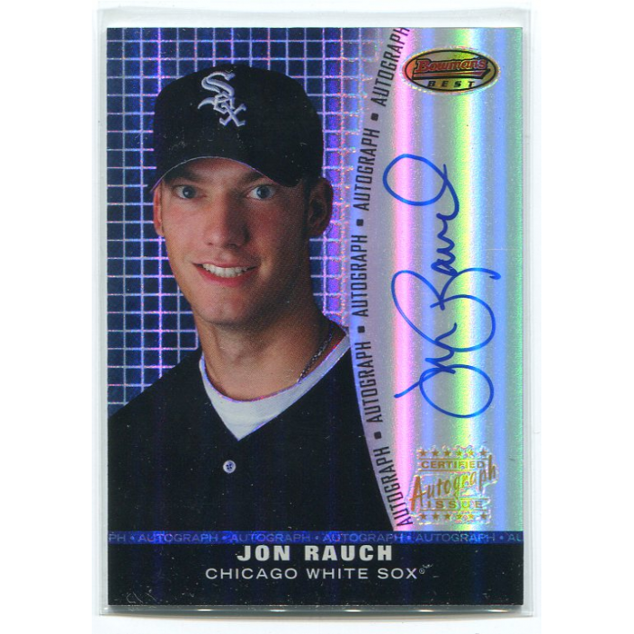 2001 Bowman's Best Autographs #BBAJR Jon Rauch. rookie card picture