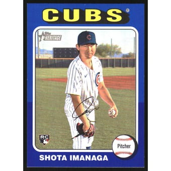 2024 Topps Heritage Dark Blue Border #564 Shota Imanaga