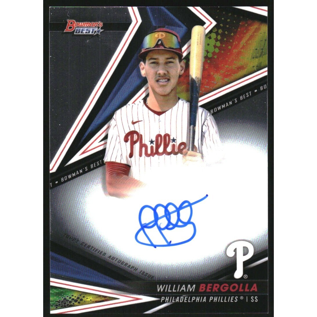 2022 Bowman's Best Best of '22 Autographs #B22WBE William Bergolla. rookie card picture