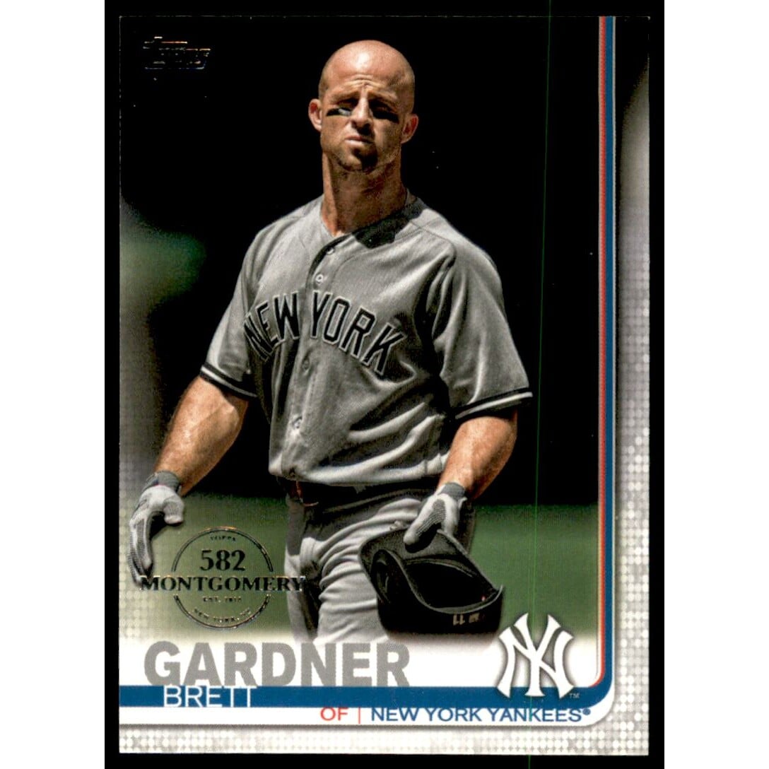 2019 Topps Factory Set 582 Montgomery #513 Brett Gardner. rookie card picture